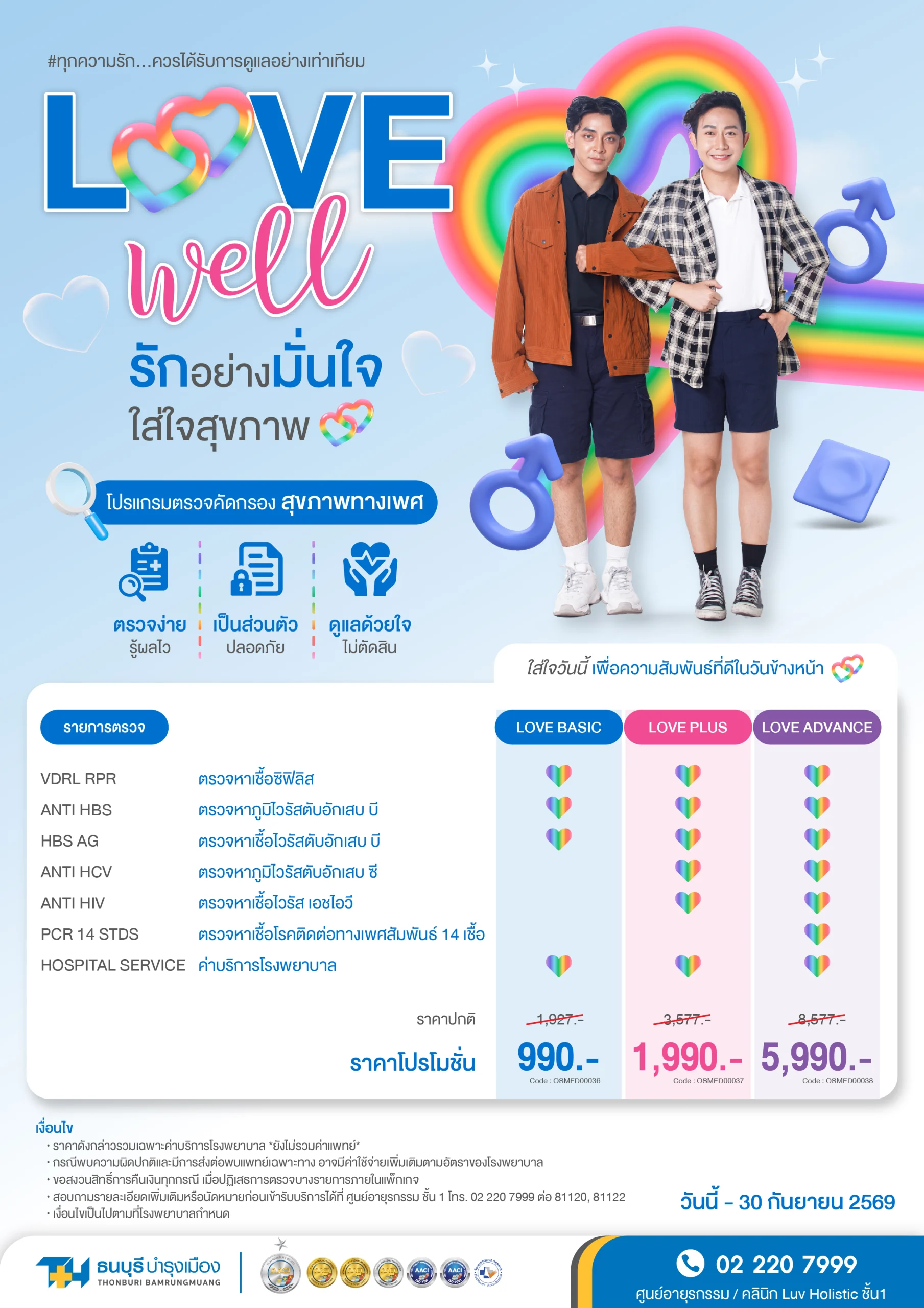 โปรแกรมตรวจคัดกรองสุขภาพทางเพศ Love Well - Image 2
